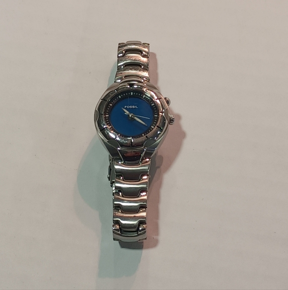 Fossil Accessories - Fossil Blue Dial Silver Bracelet Watch